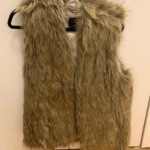 Banana Republic Faux Fur Vest